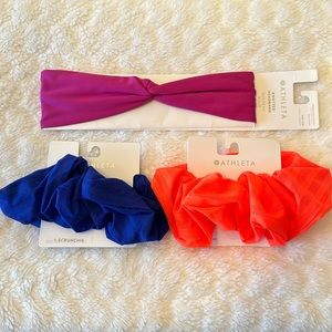 Athleta Knotted Headband and Scrunchie set.